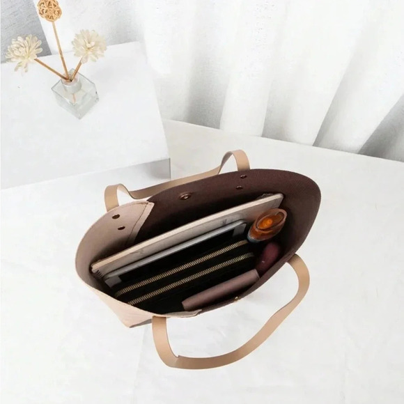 ⚠️Clearance Large Brown Shoulder Tote Bag - Picture 4 of 5